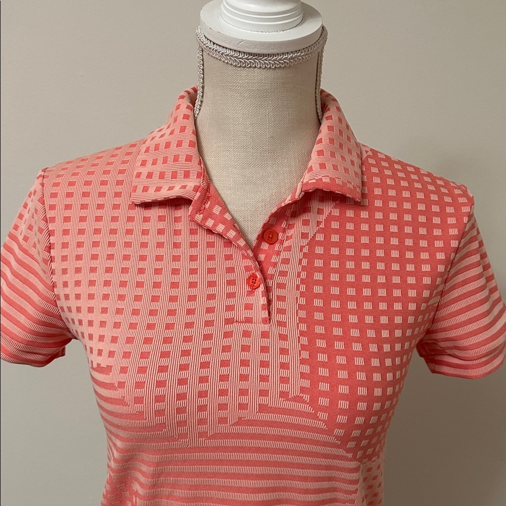 Nike Women's Coral Short Sleeve Dri-Fit Polo - Picture 2 of 8